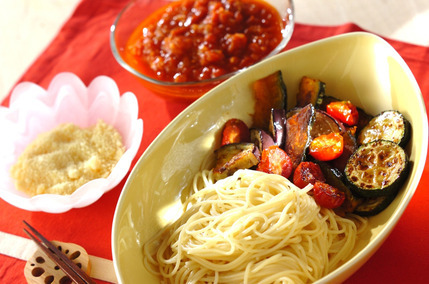 夏野菜deトマトつけパスタ☆