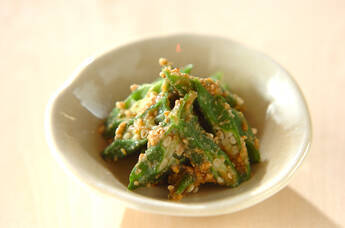 簡単もう一品 オクラのゴマみそ和え by 西村 秋保さん