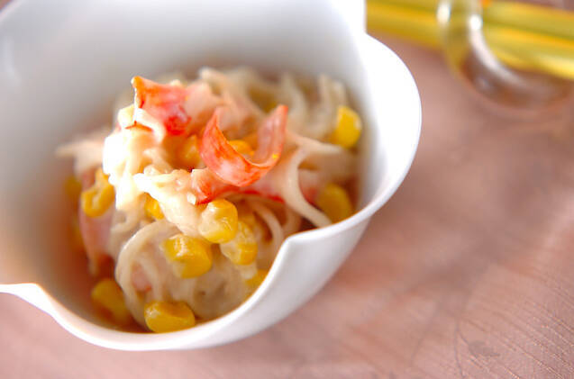 大根とカニカマのサラダ