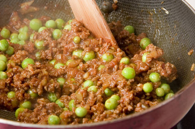 ひき肉春カレーの作り方の手順3