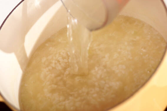 パルミジャーノのリゾットの作り方の手順4