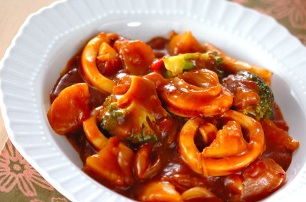 イカと大根のカレー煮