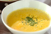 レンジで作るパンプキンスープ