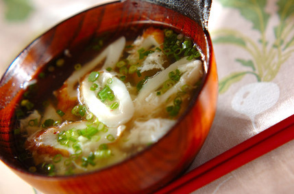 卵白のちくわスープ