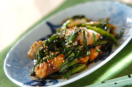 サバのニンニク炒め