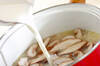 シイタケのミルクスープの作り方の手順5