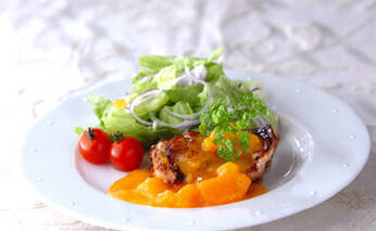 チキンソテーみかんソース