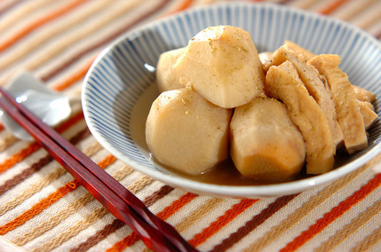 里芋と油揚げの煮ころがし