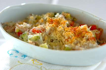 野菜のパン粉焼き