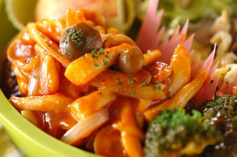 ハンバーグケチャップ煮