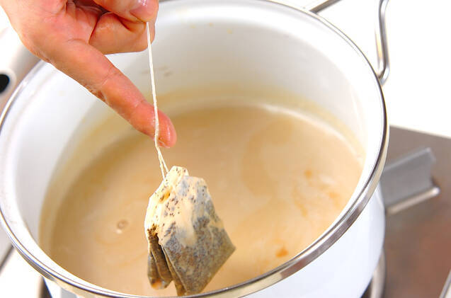 紅茶豆乳プリンの作り方の手順2