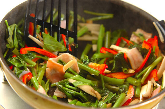 簡単だけど本格中華！シャキシャキ空心菜のオイスター炒め by 杉本 亜希子さんの作り方の手順9