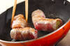 セロリの豚肉梅みそ巻きの作り方の手順4