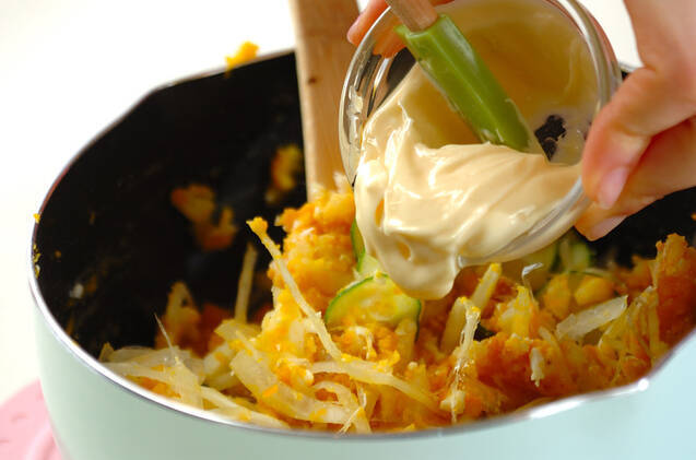 具だくさんのポテトサラダの作り方の手順9