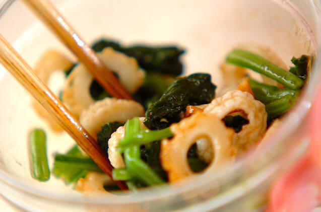 ちくわとホウレン草のサラダの作り方の手順2