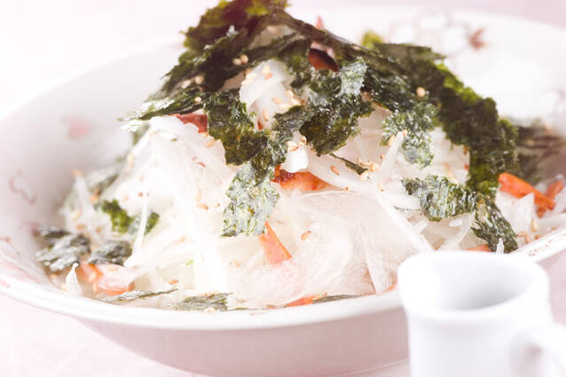 新玉ネギのサラダ