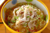 サッパリ豚しゃぶ素麺