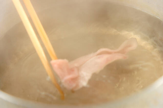 サッパリ豚しゃぶ素麺の作り方の手順7