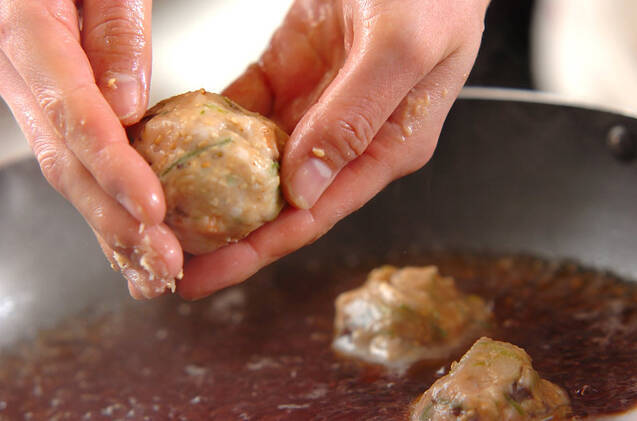 ゴマ団子入りスープ煮の作り方の手順8