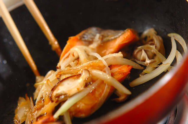 鮭のチャンチャン焼きの作り方の手順3