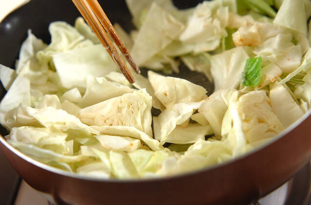 キャベツのスパイシー炒めの作り方の手順3