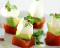 モッツァレラと鮪の前菜