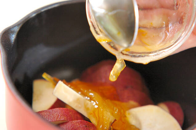 サツマイモのユズジャム煮の作り方の手順2