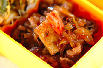 牛と油揚げのサッと煮