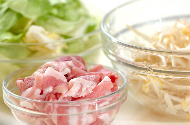 半熟オムそばの作り方の手順1