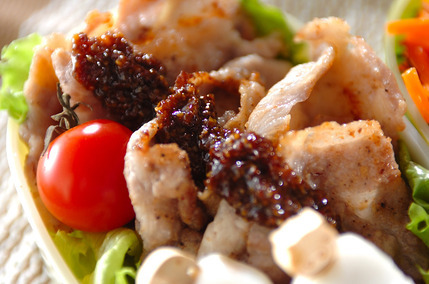 豚肉のハニーマスタードソース