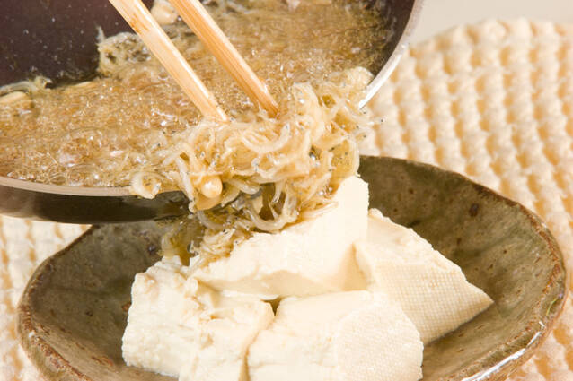 豆腐のカリジャコサラダの作り方の手順5