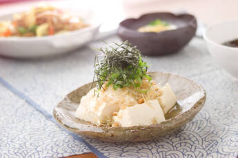 豆腐のカリジャコサラダ