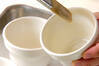 抹茶プリンの作り方の手順2