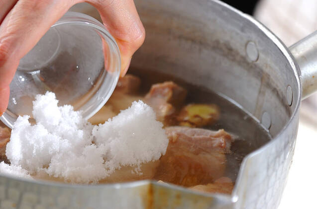 豚のみそ煮込みの作り方の手順5