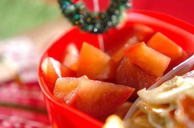 リンゴの赤ワインコンポート