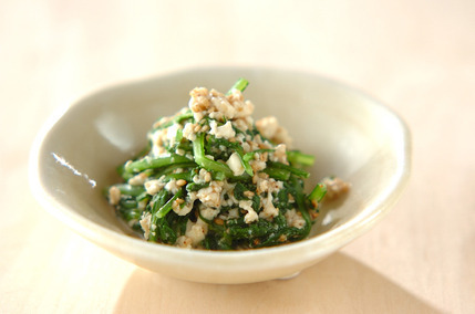 春菊の白和え風