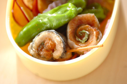 イワシの大葉巻き