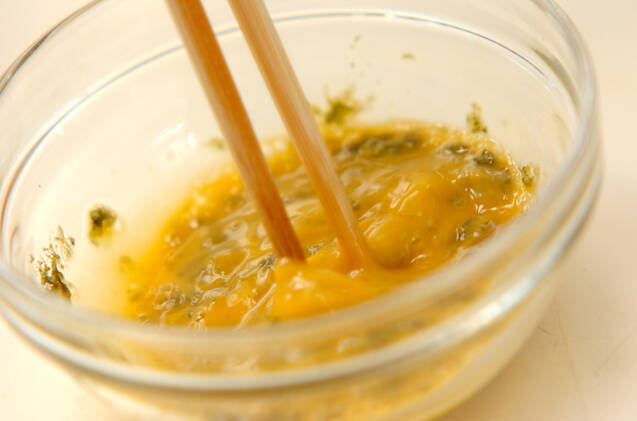 アオサ海苔の卵焼きの作り方の手順1