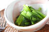 小松菜のカラシ和えの作り方の手順