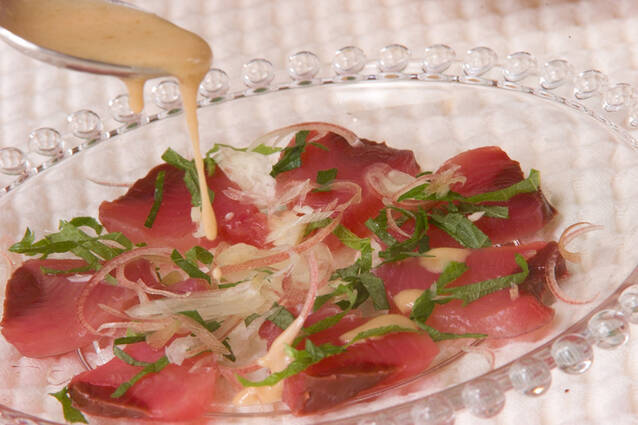 カツオ和風カルパッチョの作り方の手順4