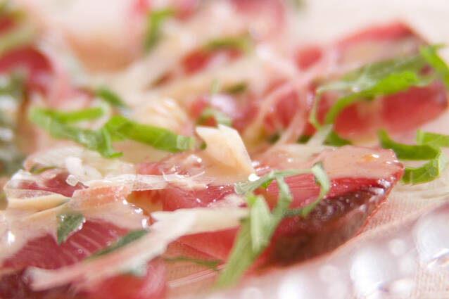 カツオ和風カルパッチョ