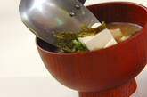 アオサのみそ汁の作り方4