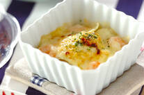 薄切りジャガイモのグラタン