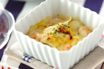 薄切りジャガイモのグラタン