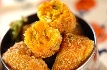 カボチャの煮物コロッケ