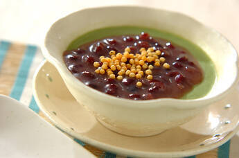 練乳あんかけ抹茶プリン