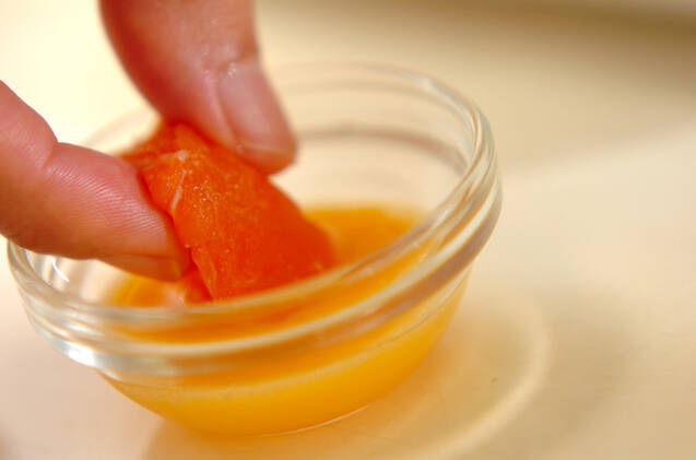 サーモンのアーモンド焼きの作り方の手順3