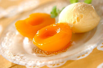 黄桃のカラメリゼ