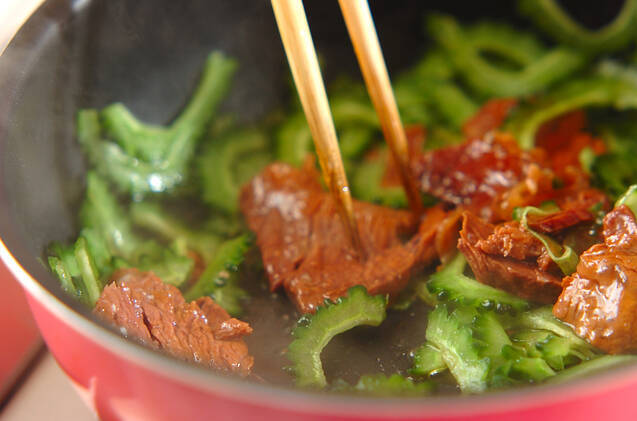 牛大和煮缶のゴーヤ奴の作り方の手順4