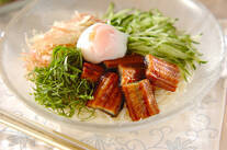 ウナたまぶっかけ素麺